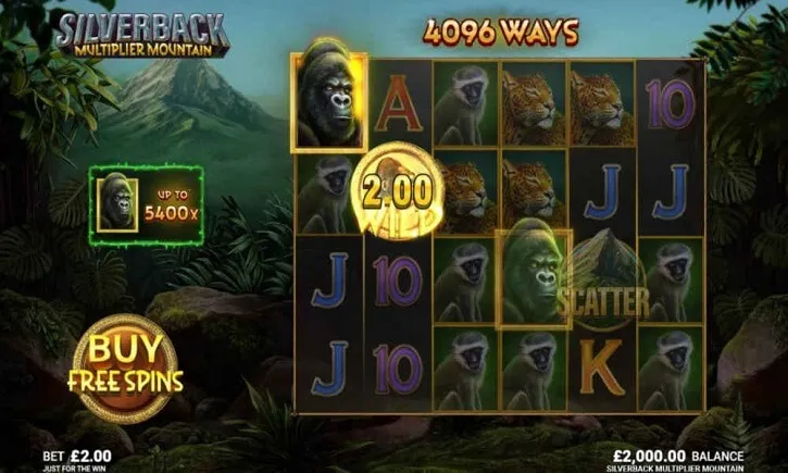 Silverback Multiplier Mountain Slot